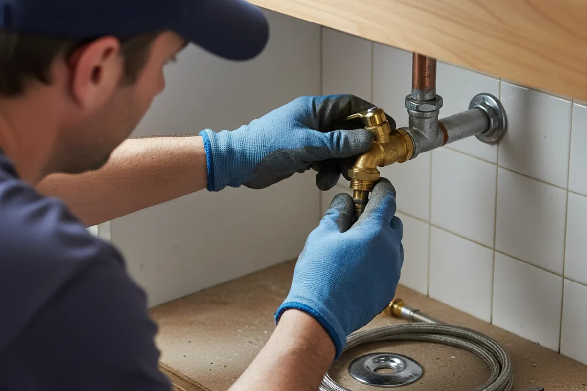 Shutoff valve and fitting work during Faucet and Fixture Repair in Westlake Village